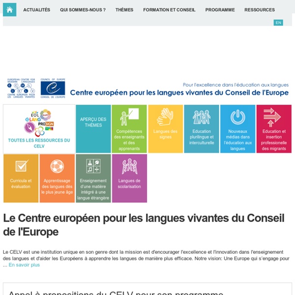 CELV - Centre européen pour les langues vivantes