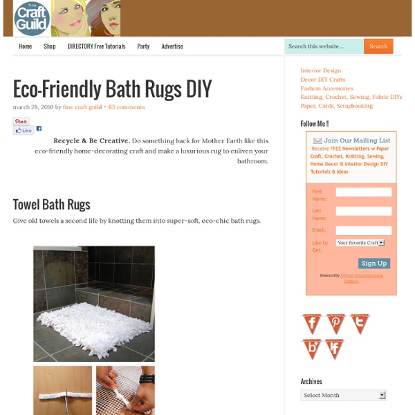 Eco-Friendly Bath Mat – DIY