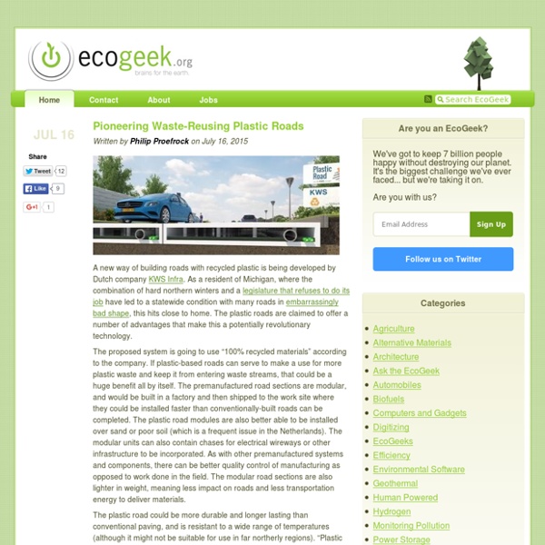 EcoGeek - Brains for the Earth