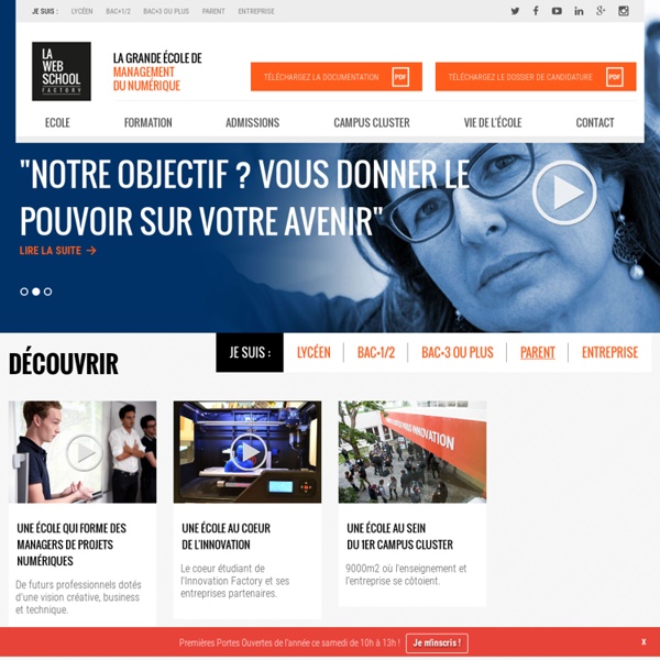 L'école du web et du numérique à Paris