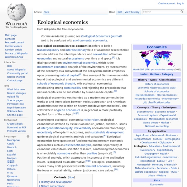 Ecological economics