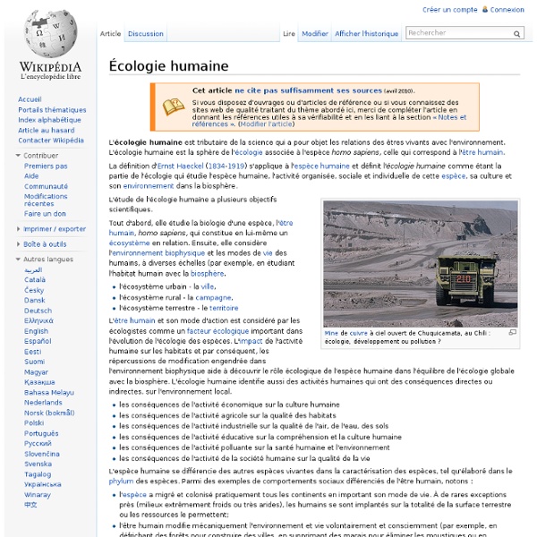 Écologie humaine