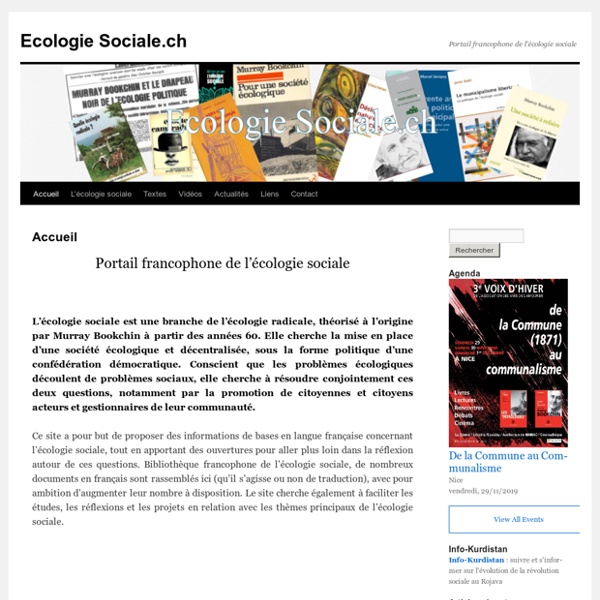 Portail francophone de l'écologie sociale