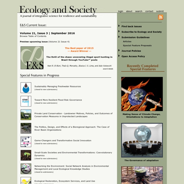 Ecology and Society