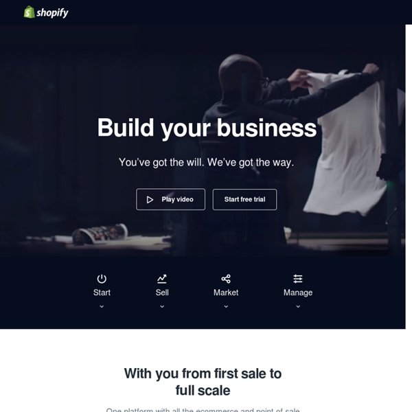 Ecommerce Software, Online Store Builder, Website Store Hosting Solution- Free 14 day Trial by Shopify.
