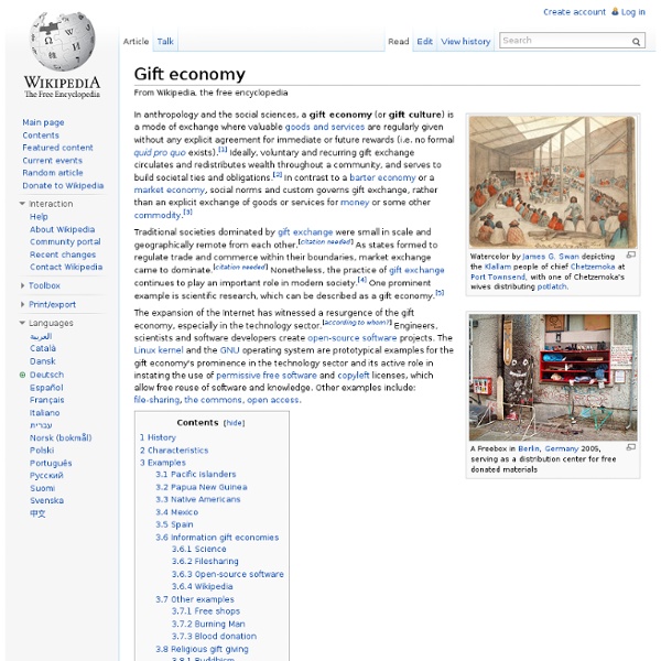 Gift economy