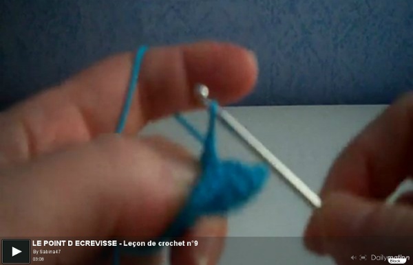 LE POINT D ECREVISSE - Leçon de crochet n°9