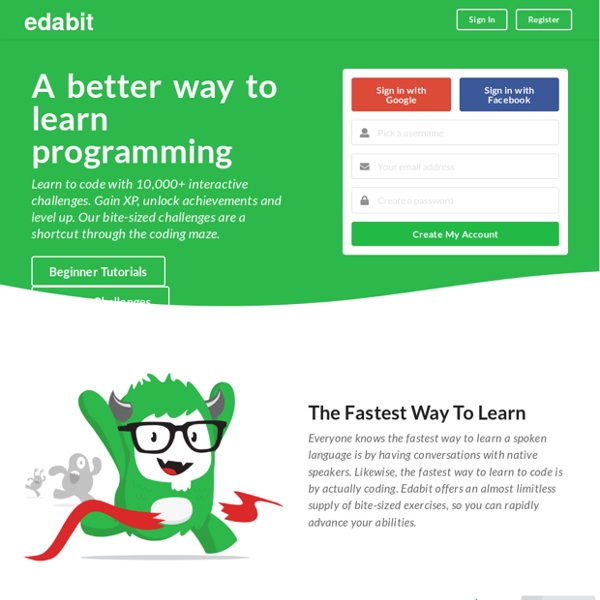 Edabit // Learn to Code with 10,000+ Interactive Challenges