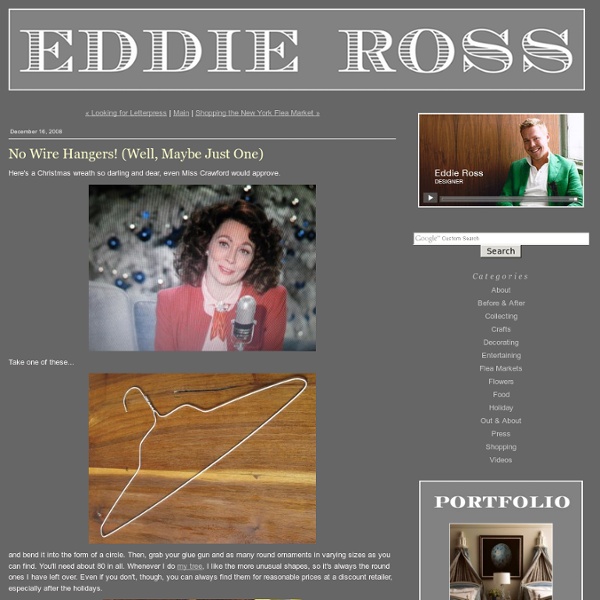 EDDIE ROSS - No Wire Hangers! (Well, Maybe Just One)
