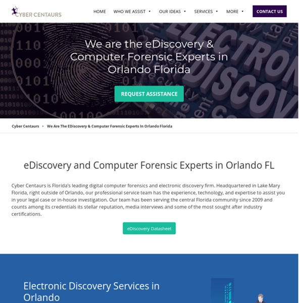 Digital Computer Forensics, eDiscovery, ESI Collection