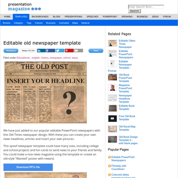 editable old newspaper template