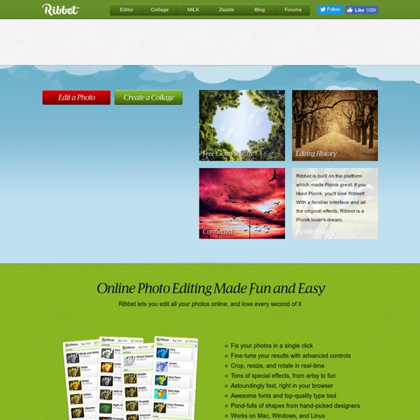 Ribbet! Online Photo Editing Made Fun and Easy