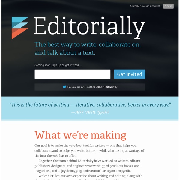 Editorially: The best way to write, collaborate on, and talk about a text