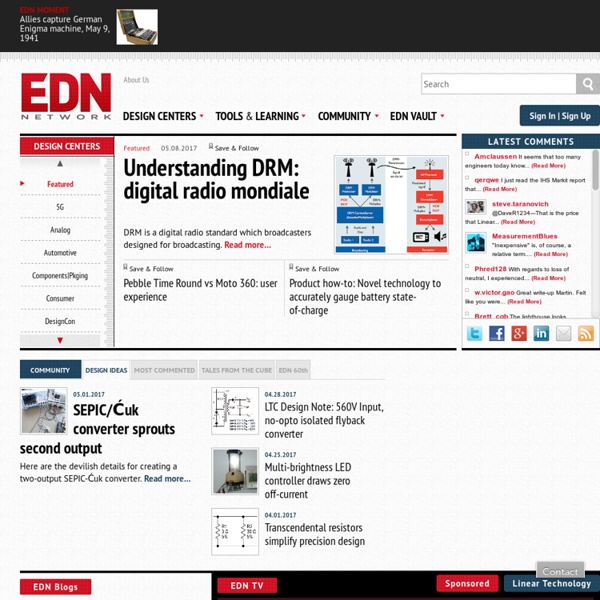 EDN: Information, News, & Business Strategy for Electronics Desi