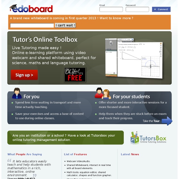 The tutor's Online Toolbox.