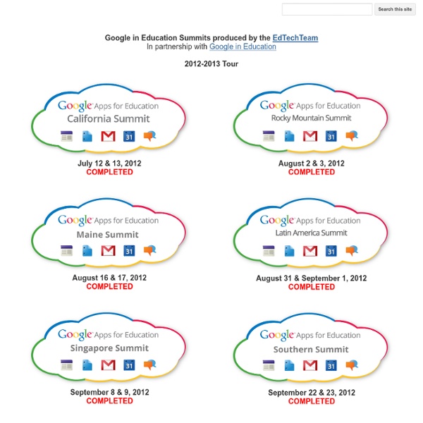 Google Apps for Education Summits
