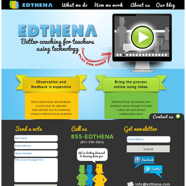 Edthena brings observation and feedback online.