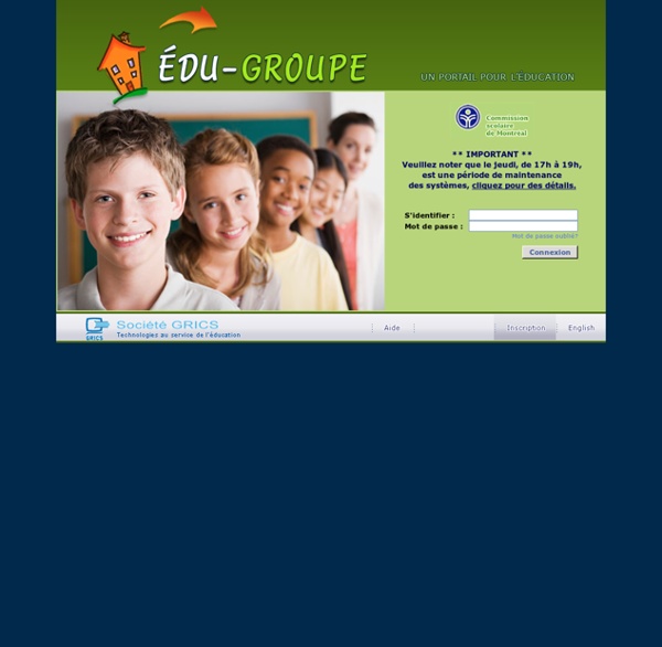 Édu-groupe - Accueil