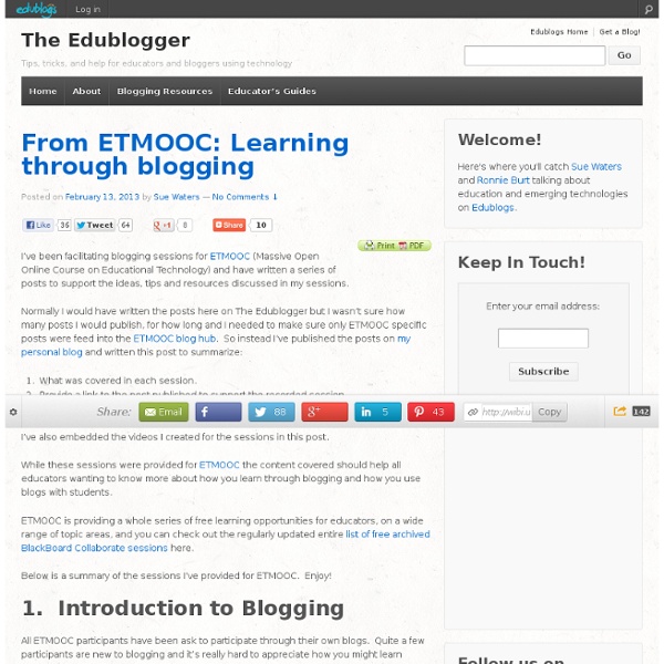 Tips, tricks, and help for educators and bloggers using technology