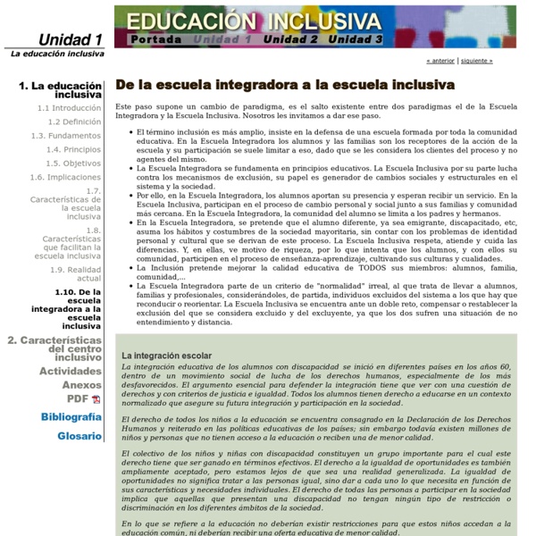 Educación inclusiva