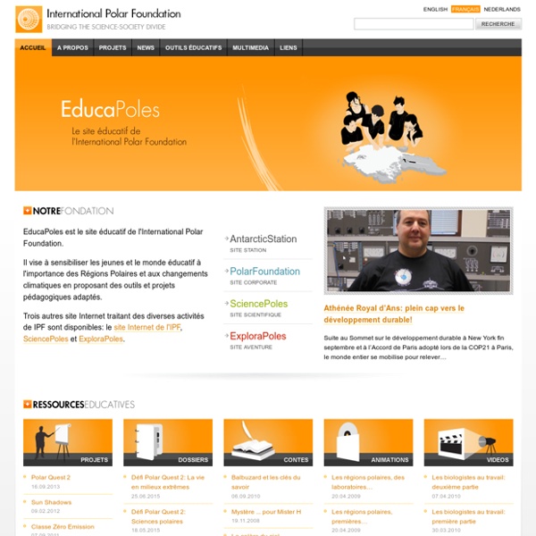 EducaPoles - Site Educatif de la Foundation Polaire Internationnale
