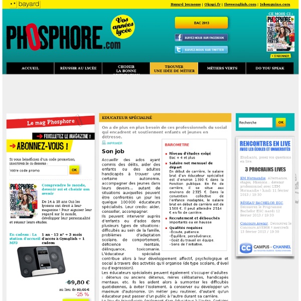 Educateur spécialisé Pearltrees