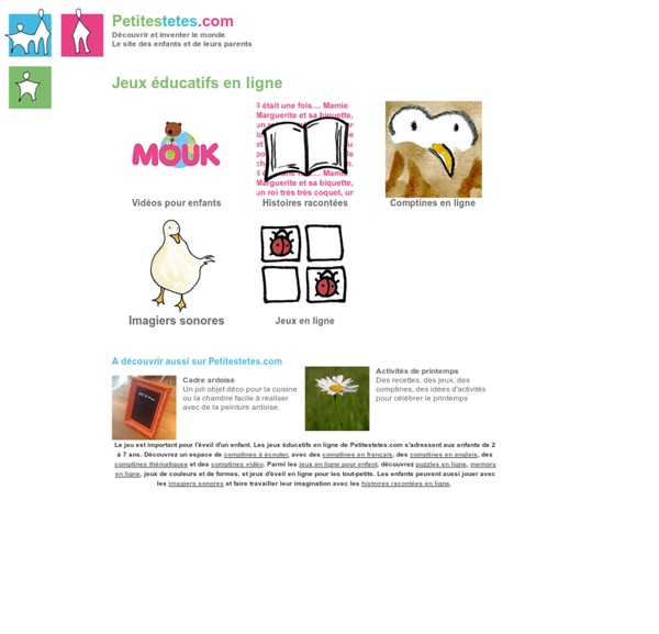 Jeux, histoires, comptines pour enfants