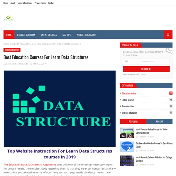 Best Education Courses For Learn Data Structures