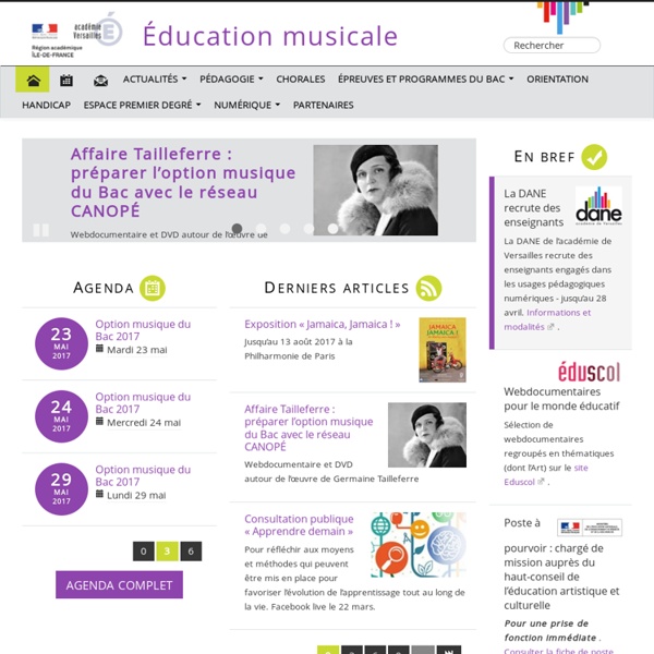 Education musicale dans l&#039;académie de Versailles