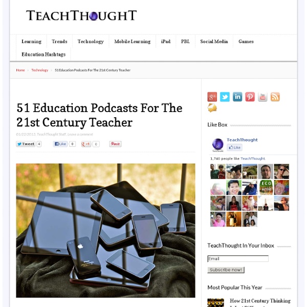 51 Education Podcasts For The 21st Century Teacher