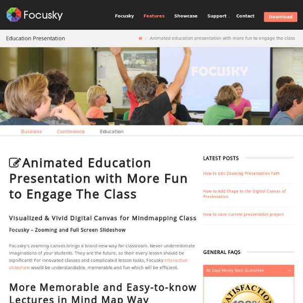 Animated education presentation with more fun to engage the class