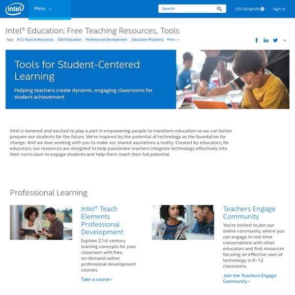 Intel Teaching Resources & Tools