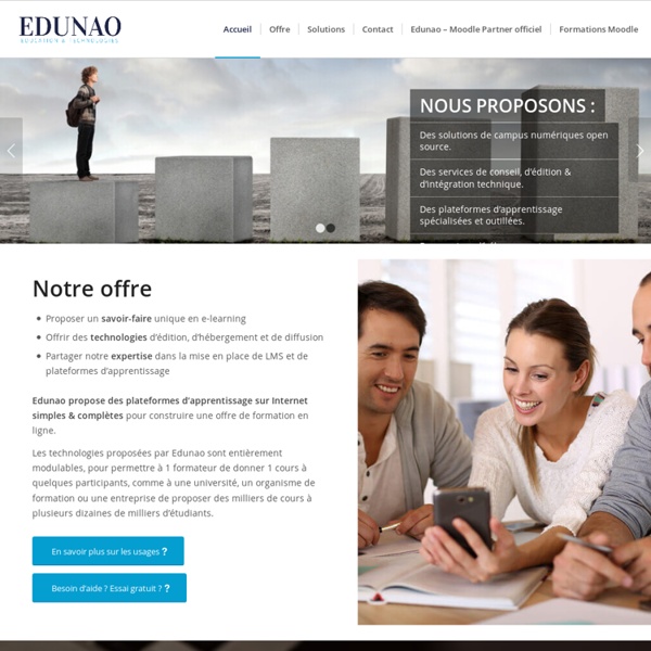 Edunao – Education Technologies – Mooc Spoc LMS e-Learning Moodle