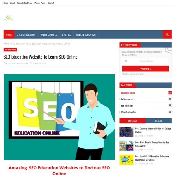 SEO Education Website To Learn SEO Online