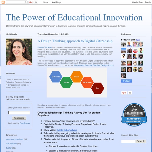 The Power of Educational Innovation: A Design Thinking approach to Digital Citizenship