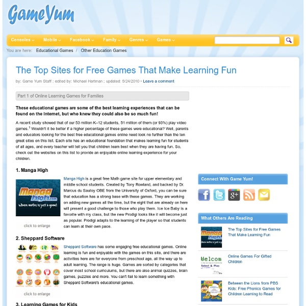 10 Best Free Educational Games: Online Learning That's Fun and Interactive
