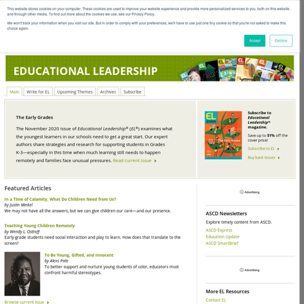 Educational Leadership - Articles, Resources for Educators