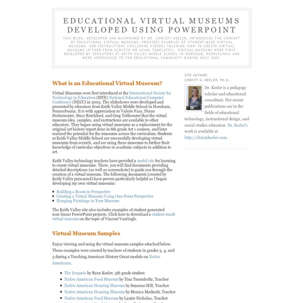 Educational Virtual Museums Developed Using PowerPoint