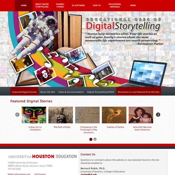 Educational Uses of Digital Storytelling