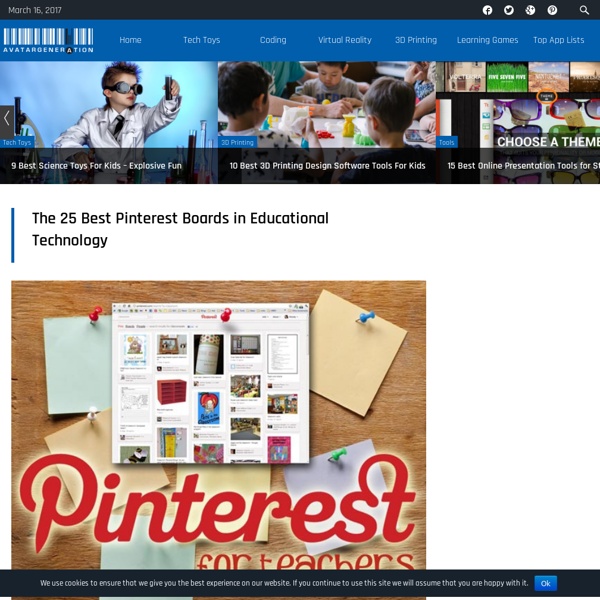 The 25 Best Pinterest Boards in Educational Technology