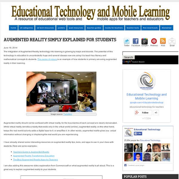 Augmented Reality Simply Explained for Students