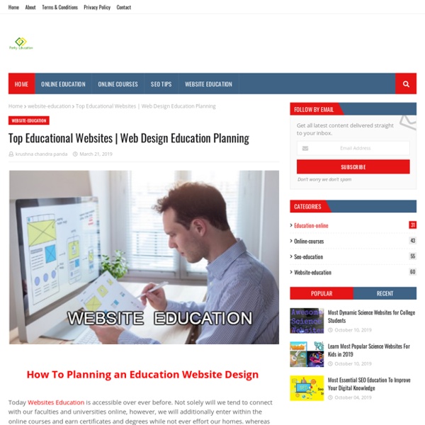 Web Design Education Planning