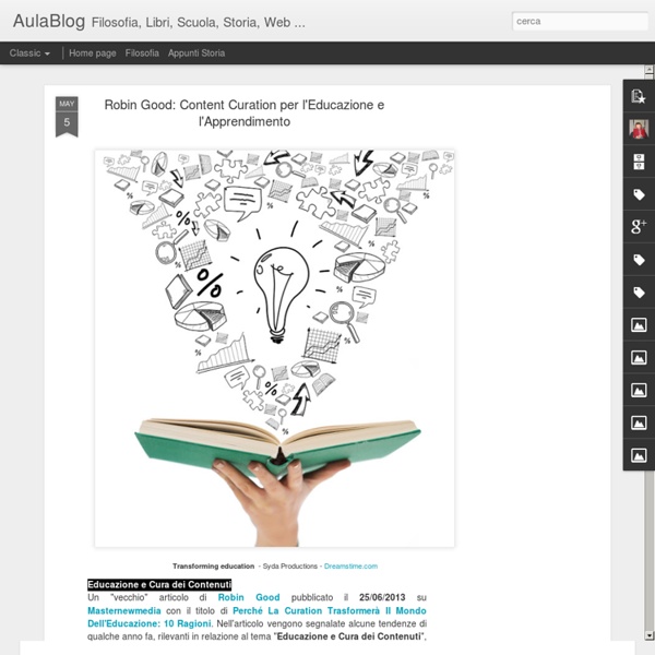 Content Curation per l'Educazione e l'Apprendimento