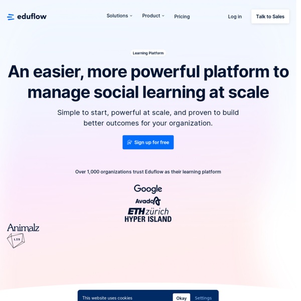 Eduflow · Build an incredible learning experience