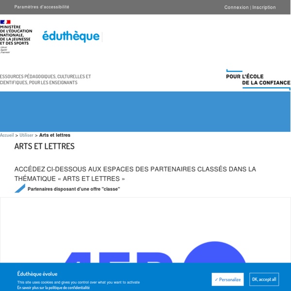 Éduthèque - Arts et lettres 