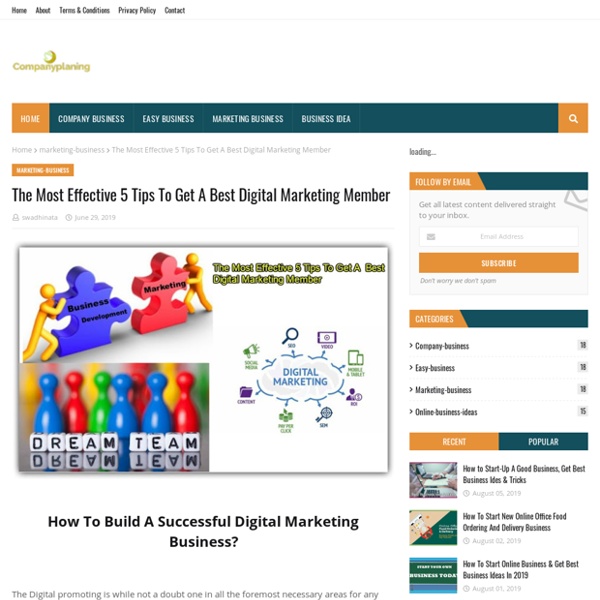 The Most Effective 5 Tips To Get A Best Digital Marketing Member