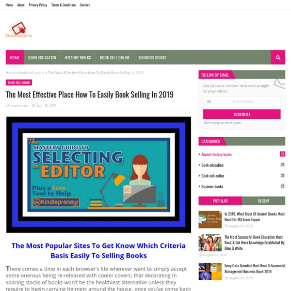 The Most Effective Place How To Easily Book Selling In 2019