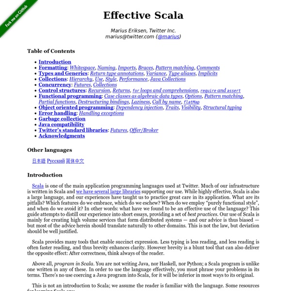 Effective Scala