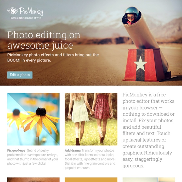 PicMonkey: Free Online Photo Editing