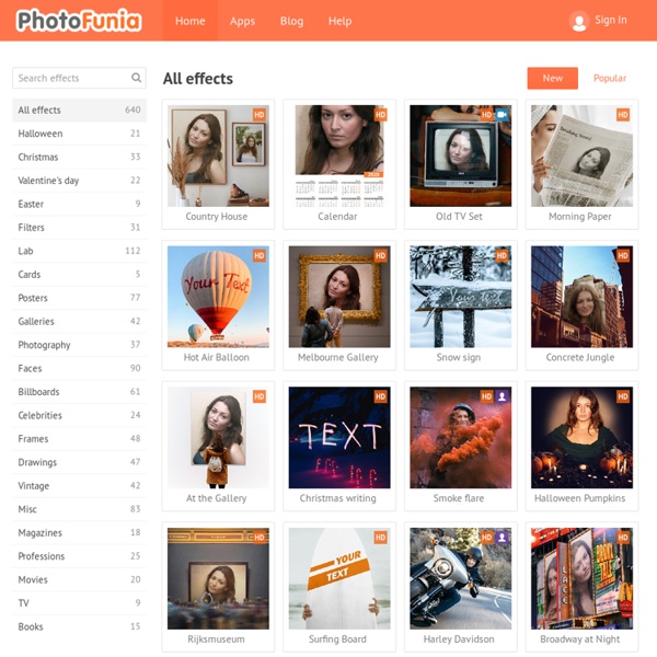 All effects PhotoFunia Free photo effects and online photo editor